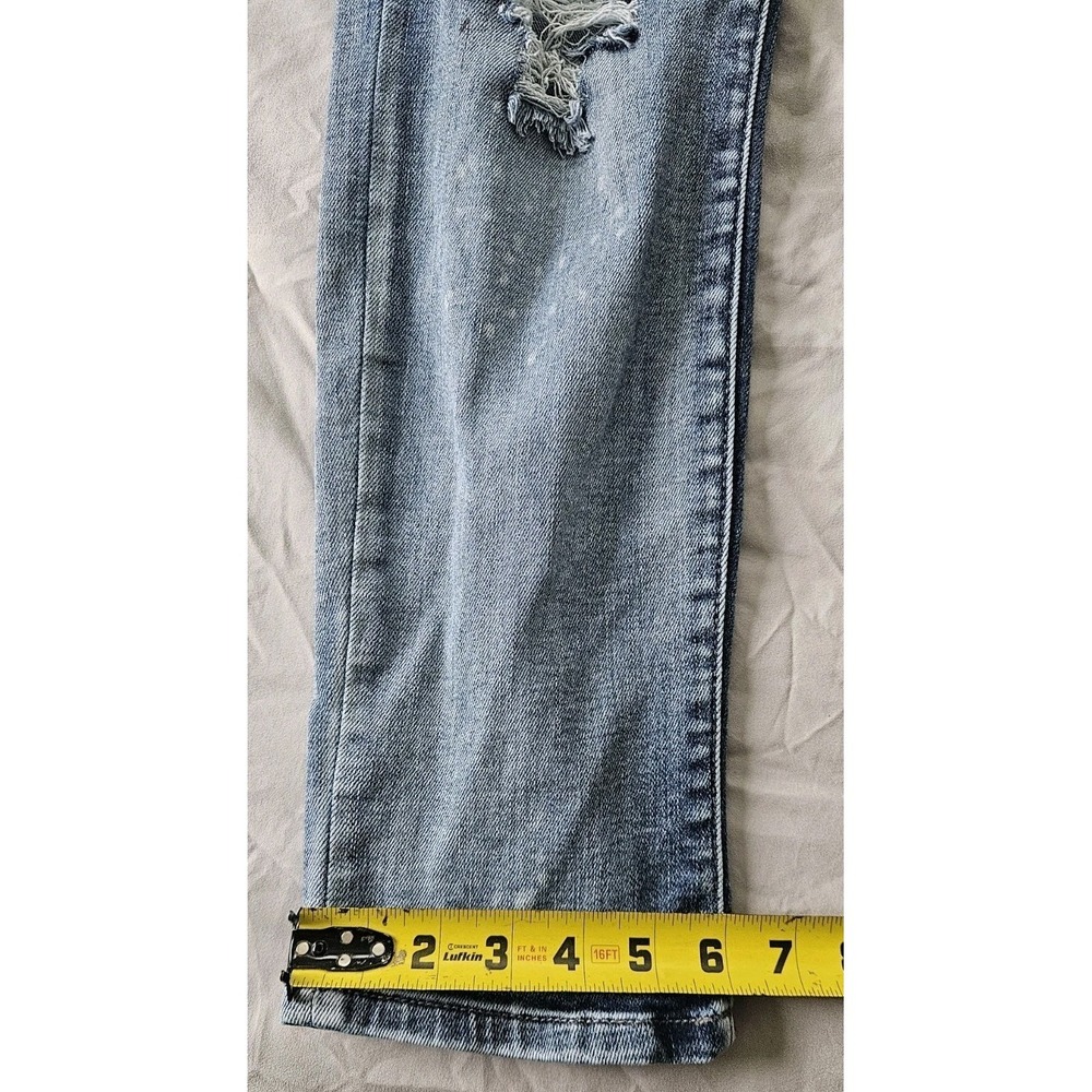 Judy Blue Boyfriend Fit Jeans Women's Size 3/26 Distressed Denim Light Wash - Picture 6 of 7